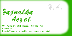 hajnalka aczel business card